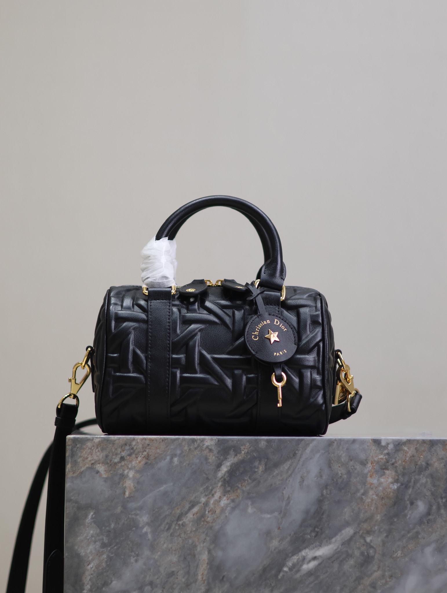 Dior Groove 20 Bag Black Graphic Cannage Calfskin